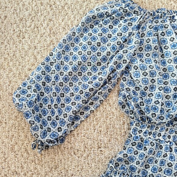 MISA LOS ANGELES Zonia Ruffle Off the Shoulder Blouson Dress M - Picture 7 of 16